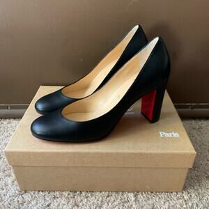 Christian Louboutin Black Heels with Red Soles